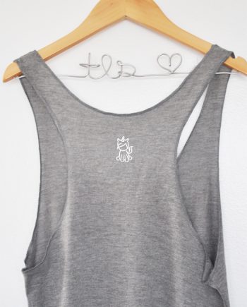 Eco conscious bamboo and organic cotton raw edge tank top with tiny unicorn print - Trendy Little Sweethearts