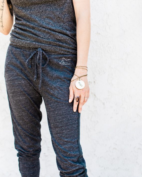 Eco-friendly Cropped Sweatpants | Cat Rescue | Trendy Little Sweethearts