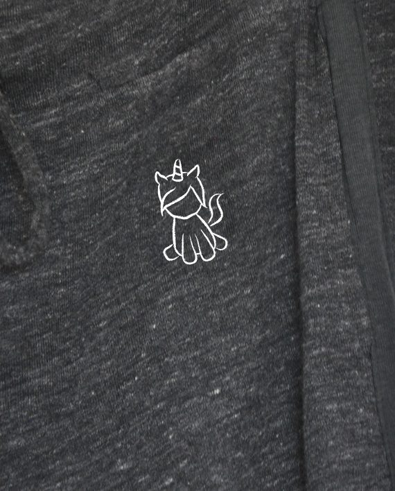 Eco-friendly Cropped Sweatpants with Unicorn | Dog Rescue | Trendy Little Sweethearts