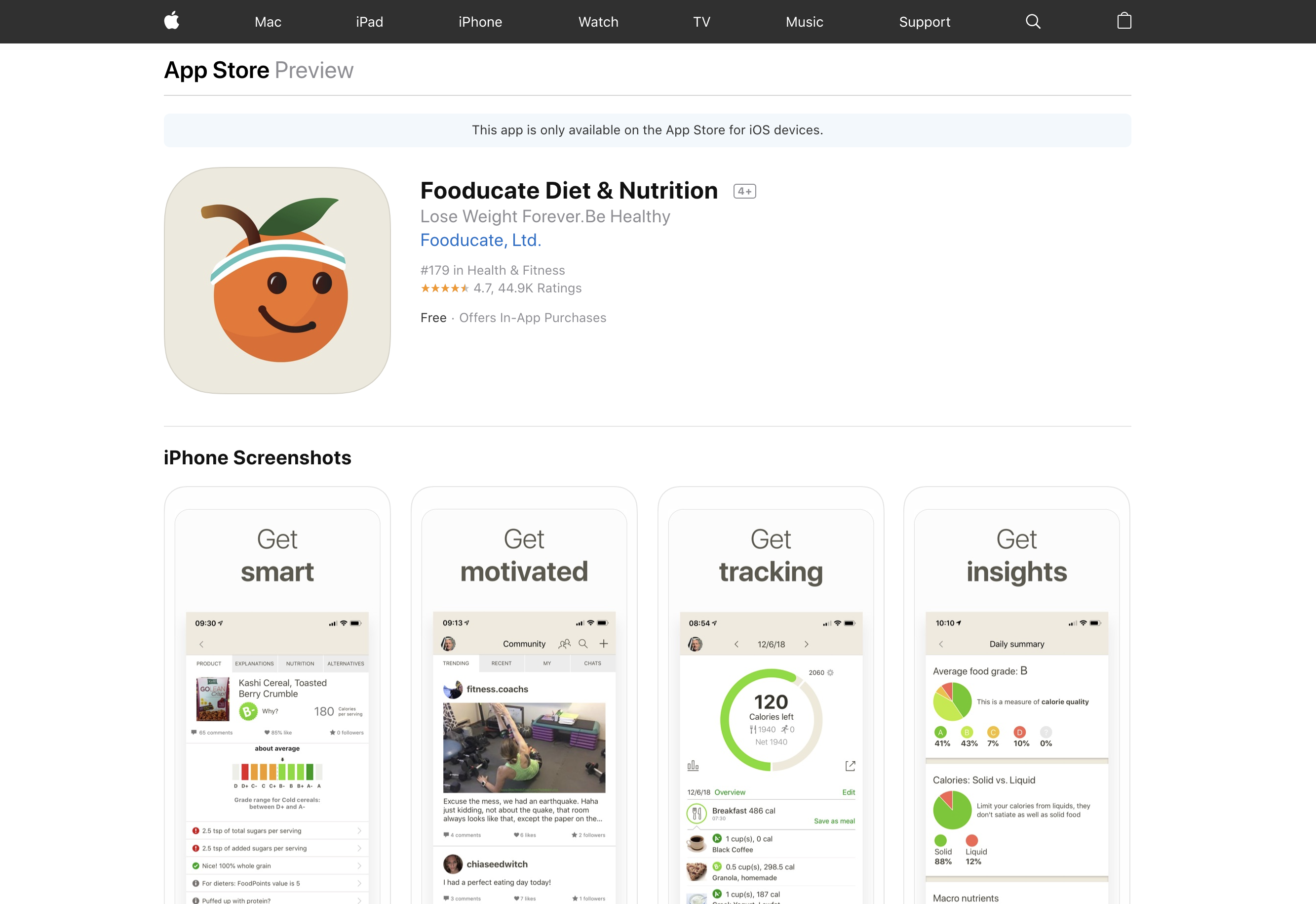 Fooducate App for Healthy Food - For Animals For Earth