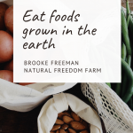 Garden fresh foods for healthy eating with health coach Brooke Freeman